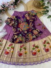 Ajd 8153 Pure Tissue Silk With Zari Weaving Work Lehenga With Top Wholesale Market In Surat